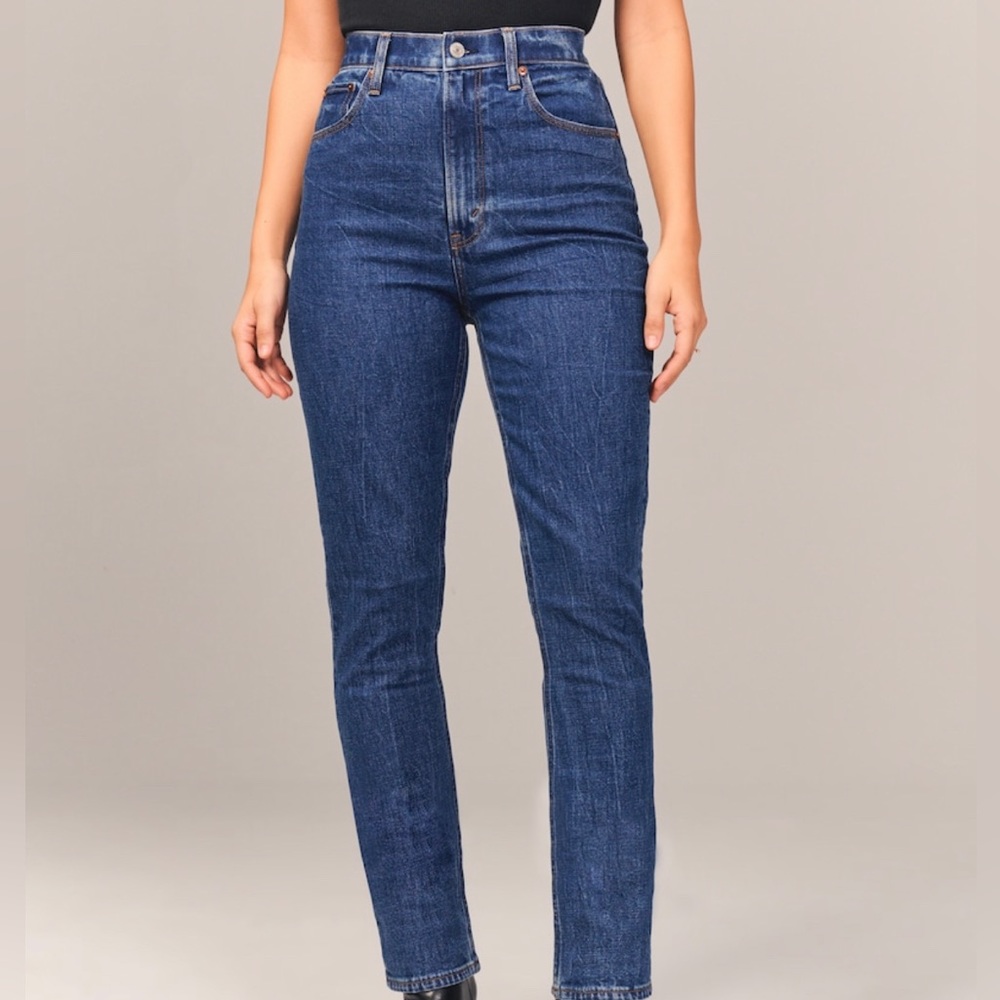 Abercrombie & Fitch ultra high rise 90s slim straight jeans